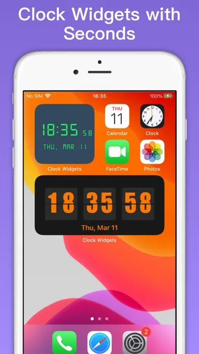 Clock Widgets in Standby Mode Ekran Görüntüleri