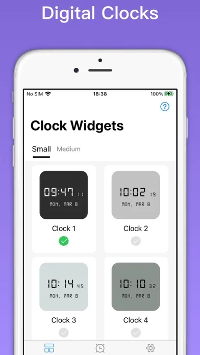 Clock Widgets in Standby Mode Ekran Görüntüleri