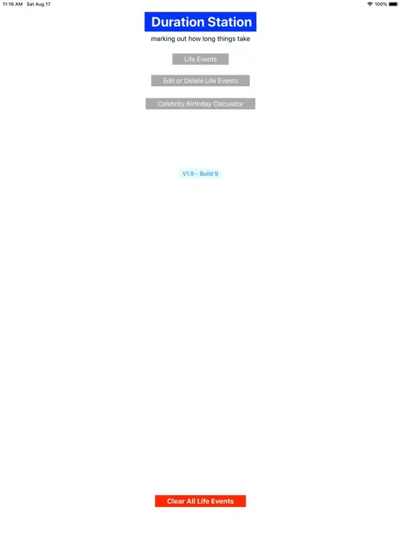 Tangkapan skrin Duration Station iPad 
