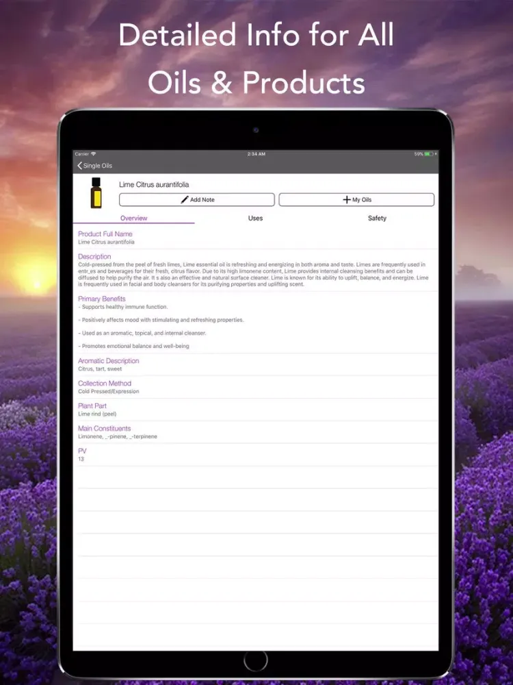 تصاویر Essential Oils for doTERRA iPad 