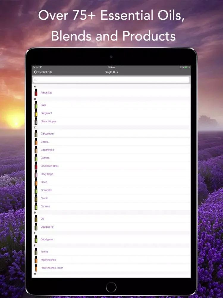 تصاویر Essential Oils for doTERRA iPad 