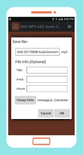 OGG MP3 AAC Audio Converter 스크린샷