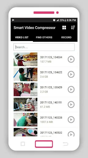 Capturas de pantalla de Smart Video Compressor resizer