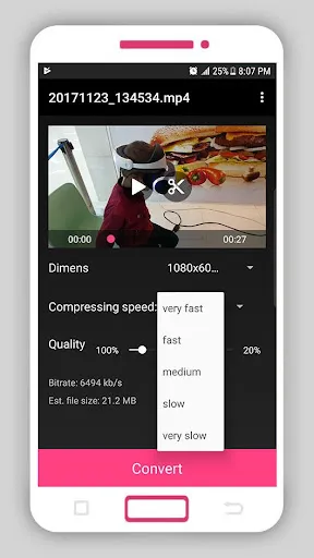 Capturas de pantalla de Smart Video Compressor resizer