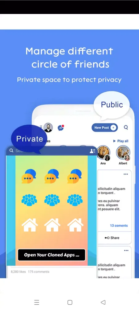 Captures d'écran de Multi Space Unlimited CloneApp