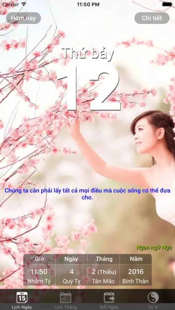 صور Lịch Tử Vi 2016 - Lịch Vạn Niên xem thông tin ngày, giờ hoàng đạo, tiết khí, xuất hành