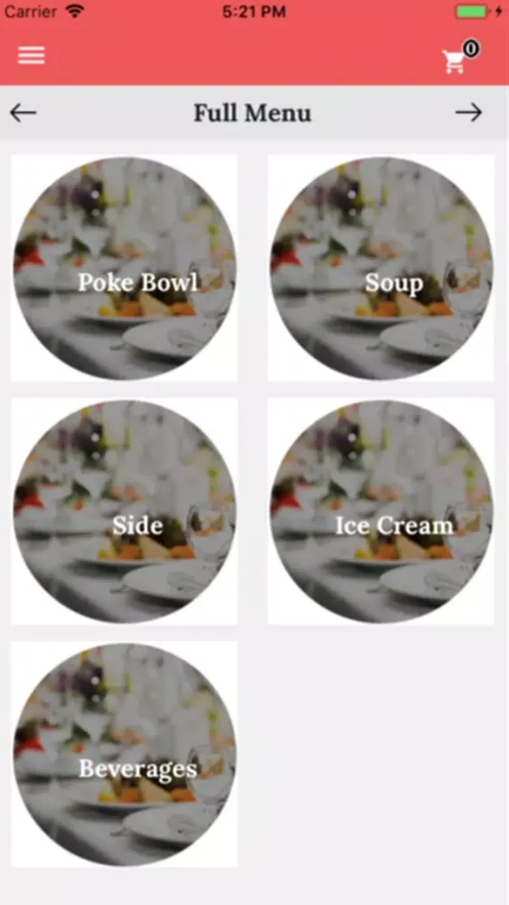 Ảnh chụp màn hình của One Poke Bowl
