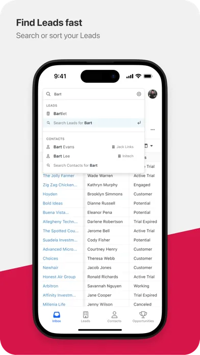 Close CRM Screenshots