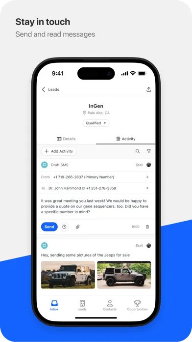 Close CRM Screenshots