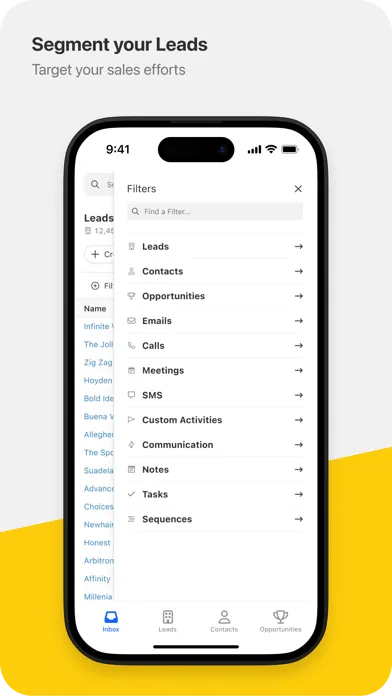 Close CRM Screenshots