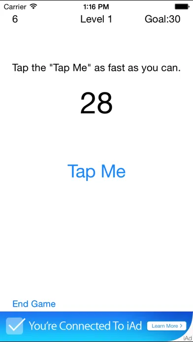 Capturas de tela do Tap Me