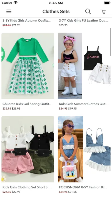 Cheap Cute Kids Clothing Screenshots