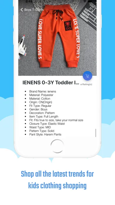 Captures d'écran de Clothing Kids Shop Online