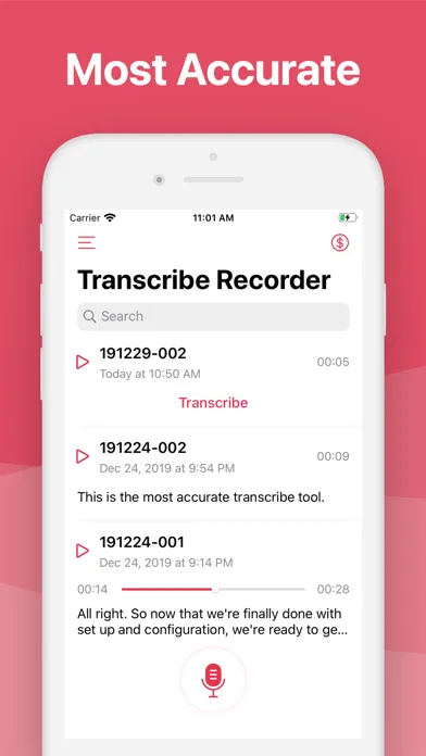 Скриншоты Transcribe Recorder - Memo