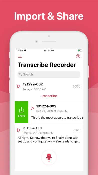 Скриншоты Transcribe Recorder - Memo