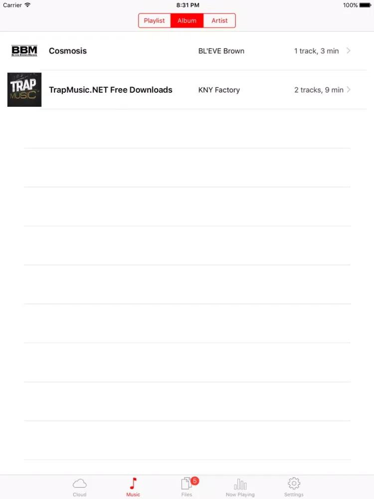 Capturas de tela do Cloud Play Pro - Music Player & Streamer for Dropbox, Google Drive, OneDrive, Box and iPod Library iPad 