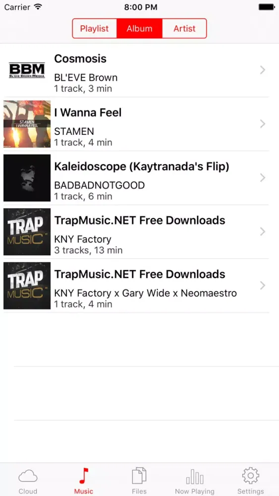 Capturas de tela do Cloud Play Pro - Music Player & Streamer for Dropbox, Google Drive, OneDrive, Box and iPod Library