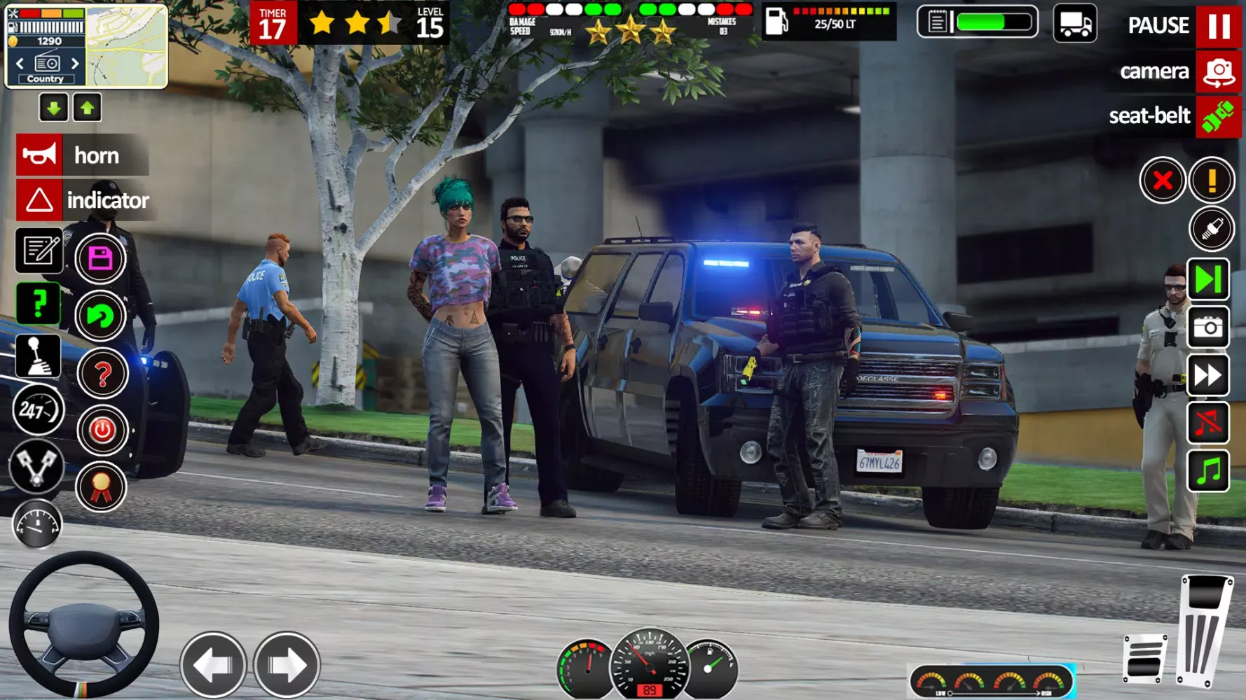 Captures d'écran de City Police Simulator: Cop Car