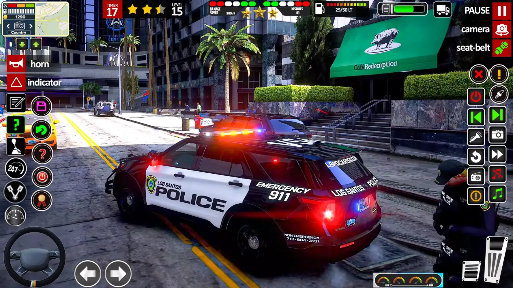 Captures d'écran de City Police Simulator: Cop Car