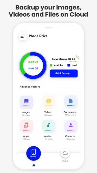 Cloud Storage: Easy Backup Screenshots