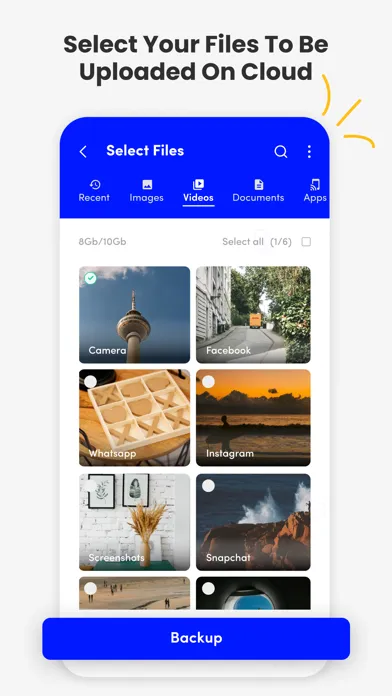 Cloud Storage: Easy Backup Screenshots