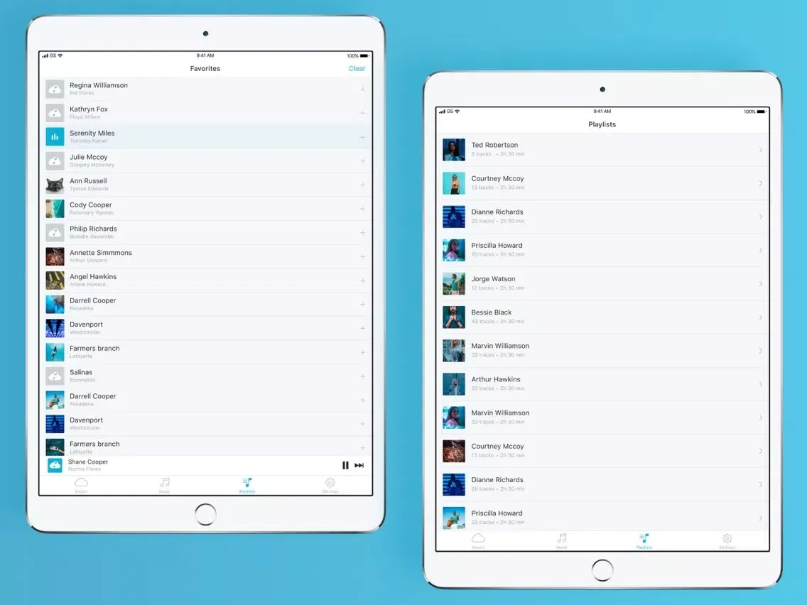 Offline Music Player Cloud Mp3 iPad 应用截图