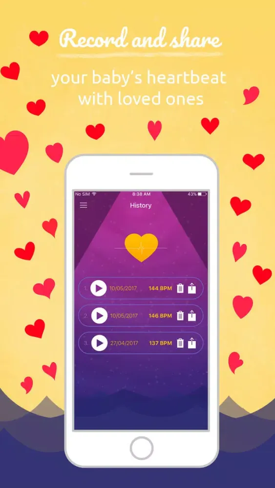 Baby's Heart Beat Monitor: Fetal Heartbeat Doppler Screenshots