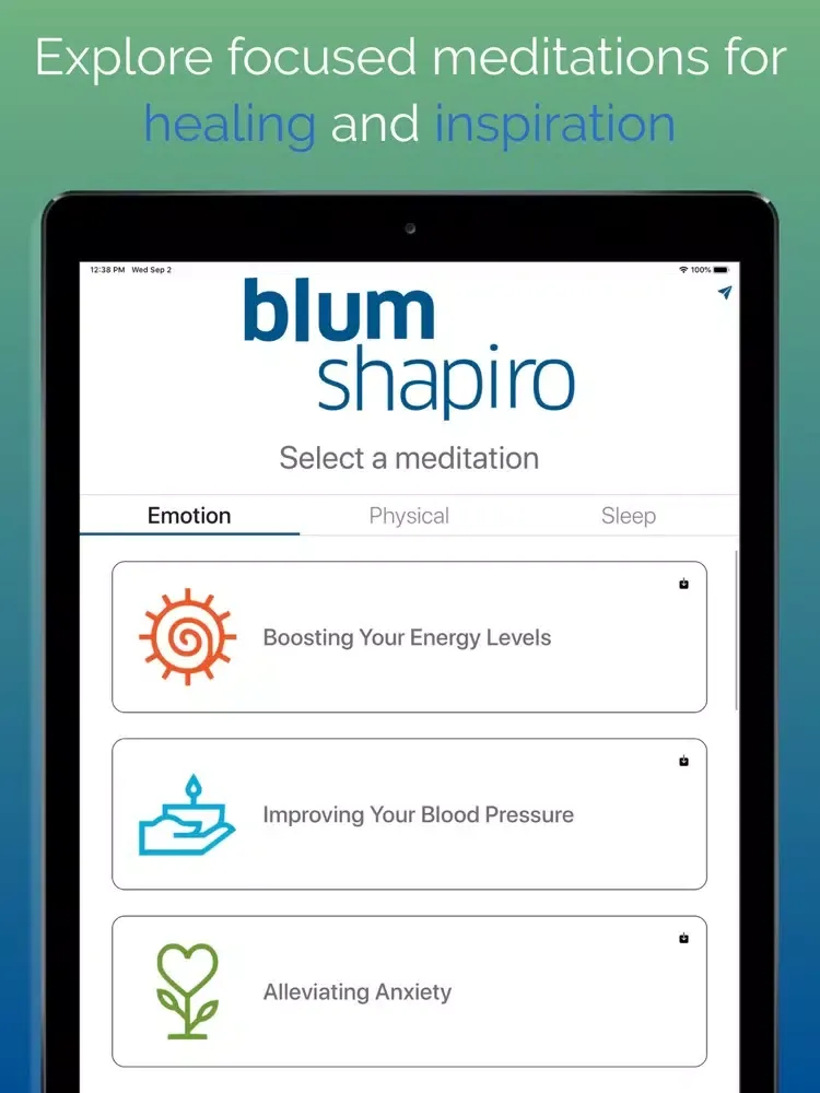 تصاویر Blum Shapiro: Mindfulness iPad 
