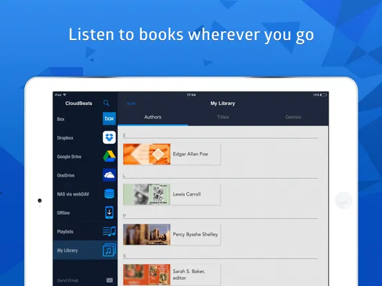 Captures d'écran de CloudBeats: audio book player iPad 