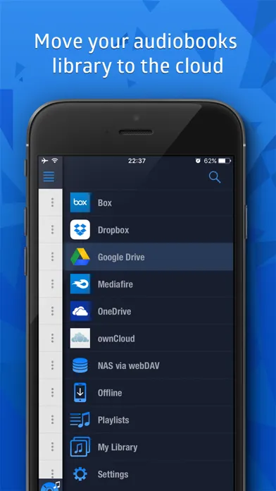 Captures d'écran de CloudBeats: audio book player