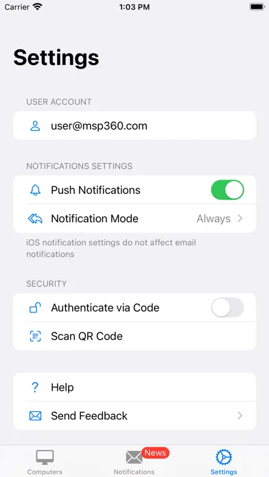 MSP Control应用截图