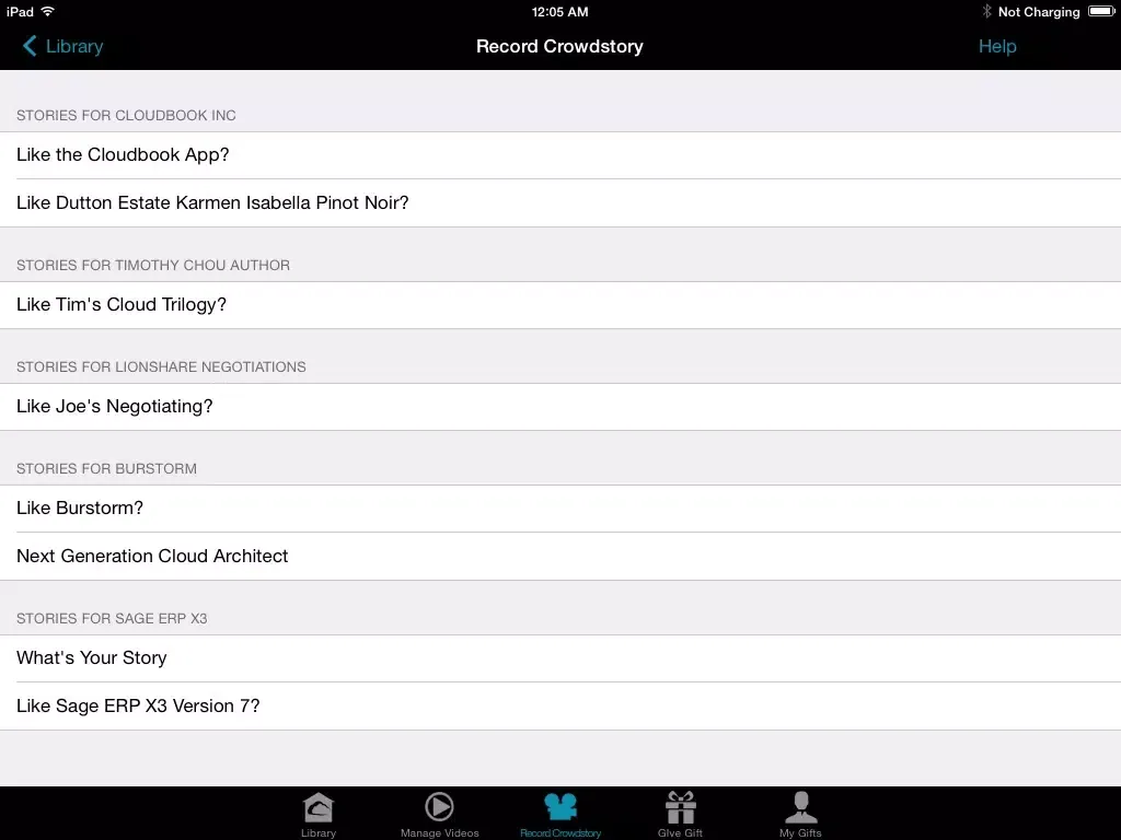 Capturas de pantalla de Cloudbook Reader iPad 