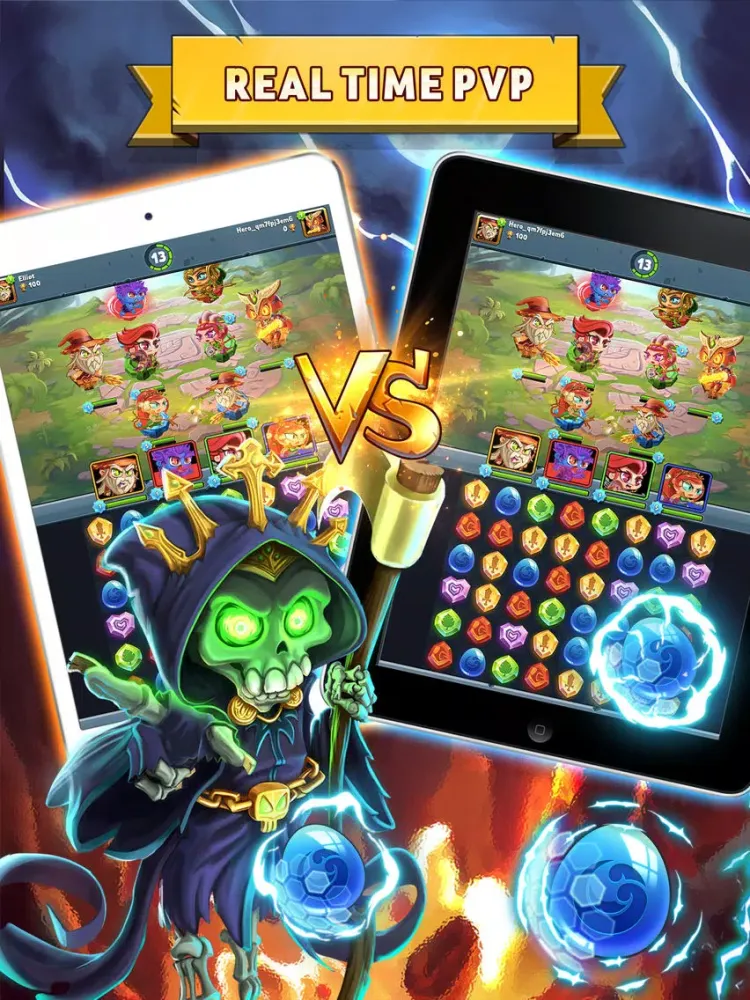 Screenshot di Gems Frontier - Puzzle Battles iPad 