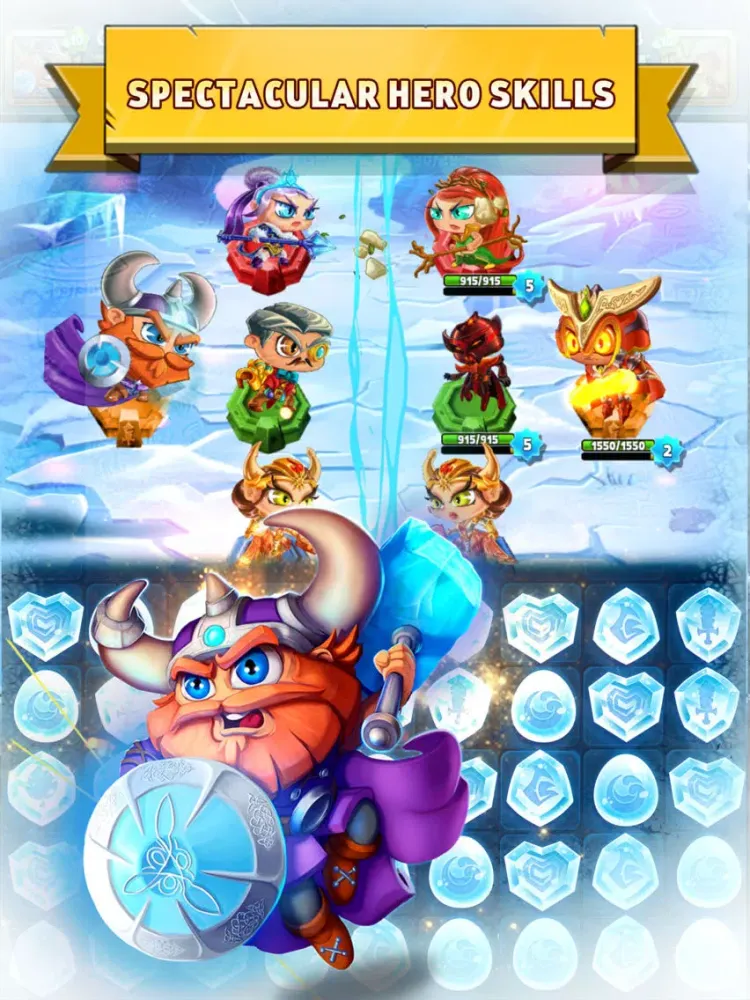 Screenshot di Gems Frontier - Puzzle Battles iPad 