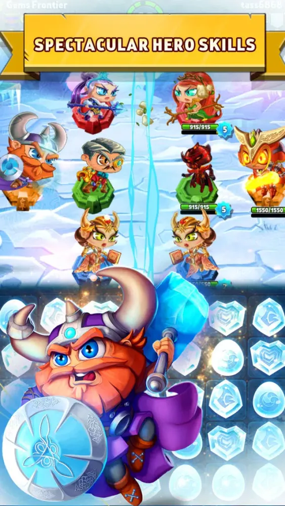Screenshot di Gems Frontier - Puzzle Battles