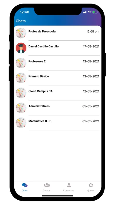 Campus Chat Screenshots