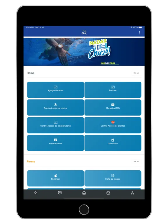 Ảnh chụp màn hình của Crol Swimming iPad 