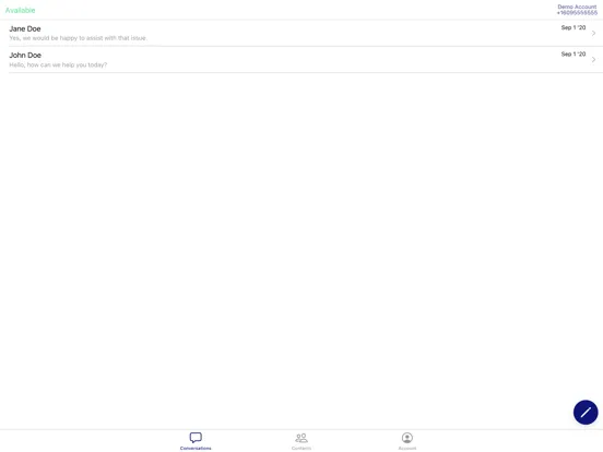 Business SMS Pro iPad  Screenshots