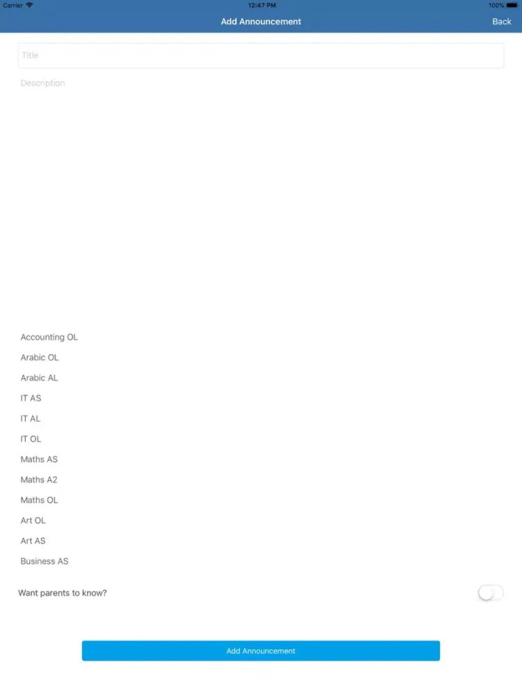 Zrzuty ekranu Al Bashaer School iPad 