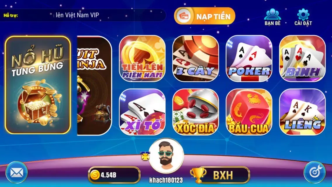 Capturas de tela do Tien Len Viet Nam VIP