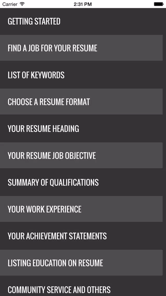 Guide to writing the perfect Curriculum Vitae (Résumé)應用截圖