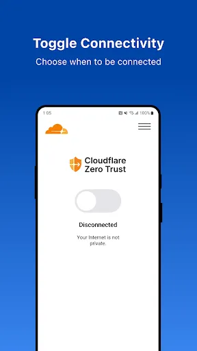 Tangkapan skrin Cloudflare One Agent
