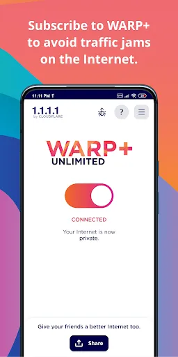 1.1.1.1 + WARP: Safer Internet Screenshots