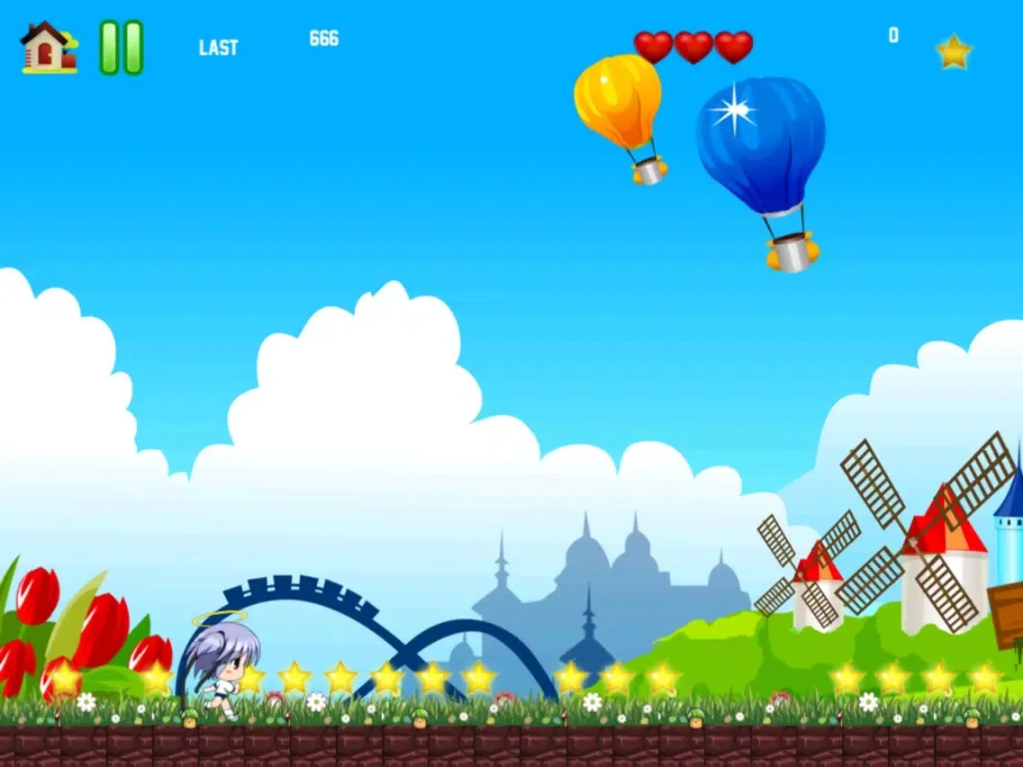 ภาพหน้าจอของ Mega Baby Run Free - Crush Monsters & Collect Candies in OZ Garden iPad 