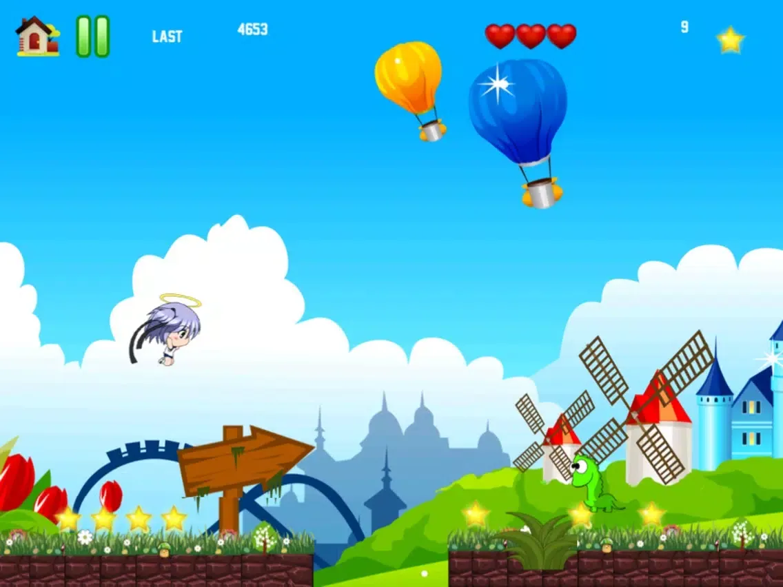 ภาพหน้าจอของ Mega Baby Run Free - Crush Monsters & Collect Candies in OZ Garden iPad 