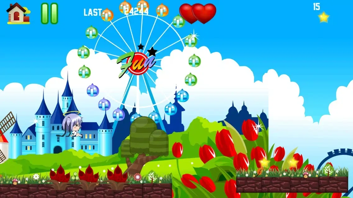 ภาพหน้าจอของ Mega Baby Run Free - Crush Monsters & Collect Candies in OZ Garden