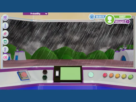 ภาพหน้าจอของ CloudLabs Predicting Weather iPad