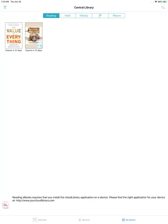 cL outreach iPad  Screenshots