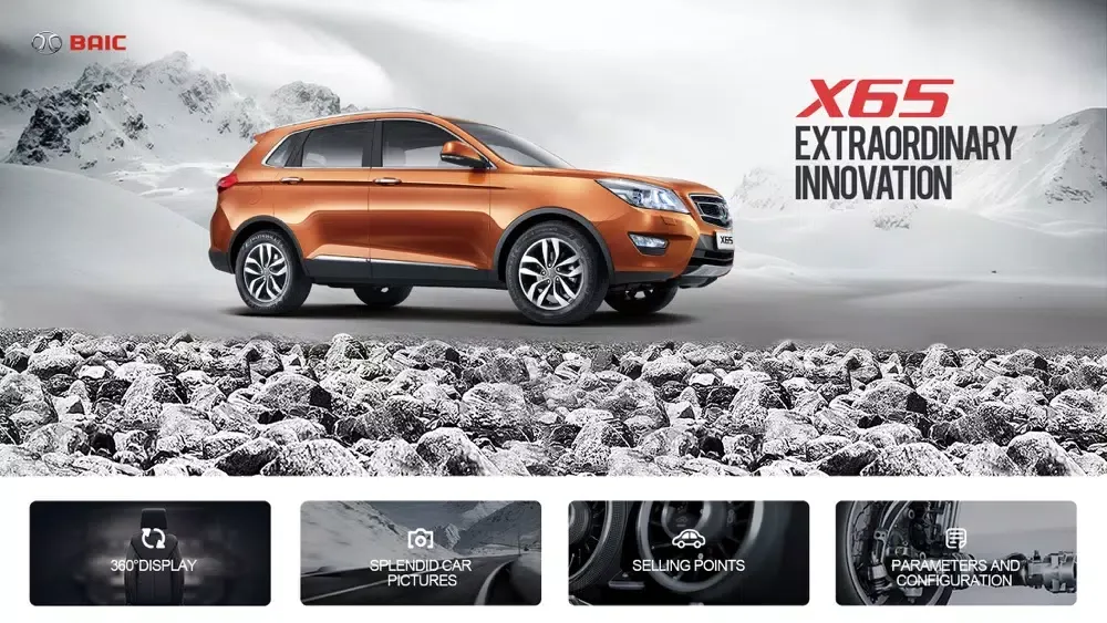 ภาพหน้าจอของ BAIC X65
