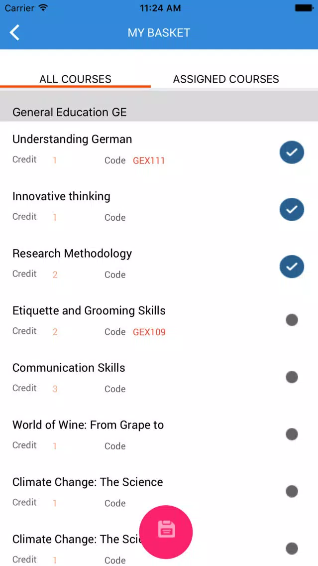 Ảnh chụp màn hình của Cloud Campus Student
